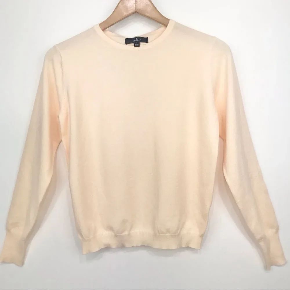 Lulus Cream Classic Crew Neck Sweater - Picture 2 of 14